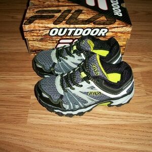 Fila TKO TR Boys Trail Running Shoes Black Gray 11​